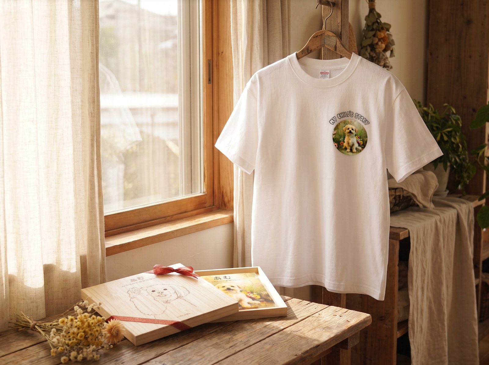 その子のイラスト入りオリジナルTシャツ（デラックス版付属）