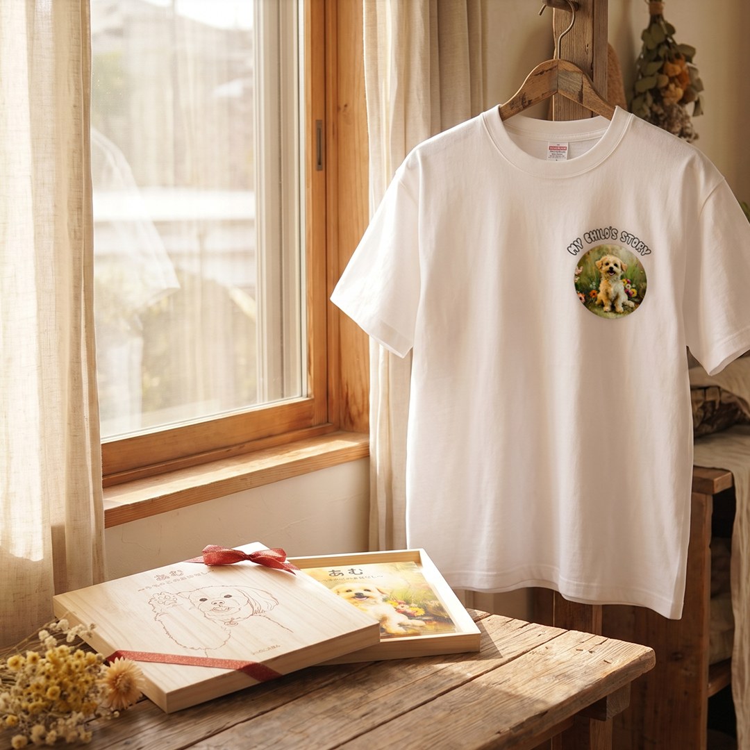 オリジナルTシャツの胸元デザイン