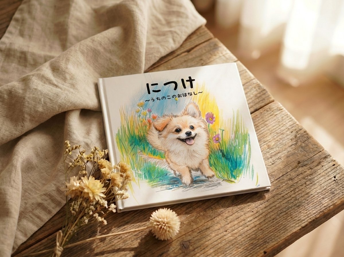 ハードカバー製本済みの絵本